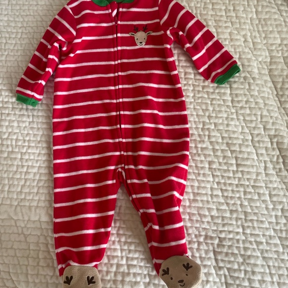 LOT OF 5 BABY BOY SIZE 6 MONTHS LONG SLEEVE FOOTIE PJ'S - Picture 3 of 6